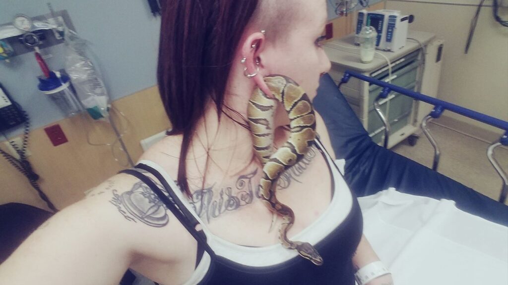 Woman Gets Pet Python Stuck in Ear
